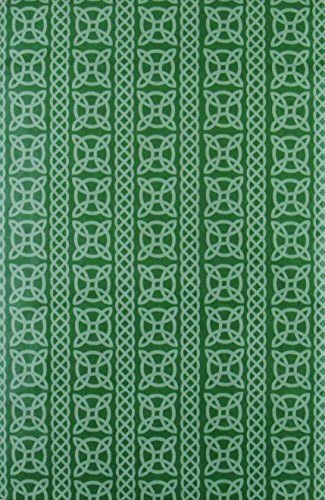 St. Patrick's Day Irish Celtic Knot Print Vinyl Flannel Back Tablecloth (60" Round) #TOP13
