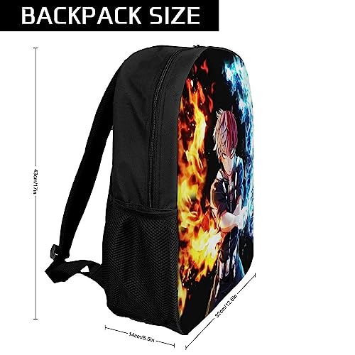 Cejburw Anime Todoroki Backpack For Boys Girls, Manga Durable Laptop Bag Large Bookbag Travel Daypack Wear Resistant Casual Schoolbag #TOP1