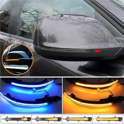 Intermitente dinámico espejo retrovisor para solucionar fallos de luz lateral en Audi Q5 Q7 2