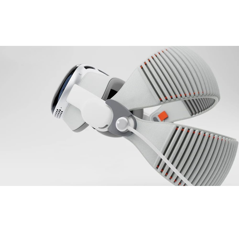 2 adaptadores de correa para la cabeza SoloTop para Vision Pro Modern Solo Knit Top-Strap Adaptadores de correa hebilla accesorios (blanco)