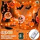 cshare Halloween Deko Orange Lichterkette Outdoor, 6M 60er Lichterketten USB/Batterie mit Timer, Wasserdicht für Außen Innen Herbst Halloween Dekorationen-Orange