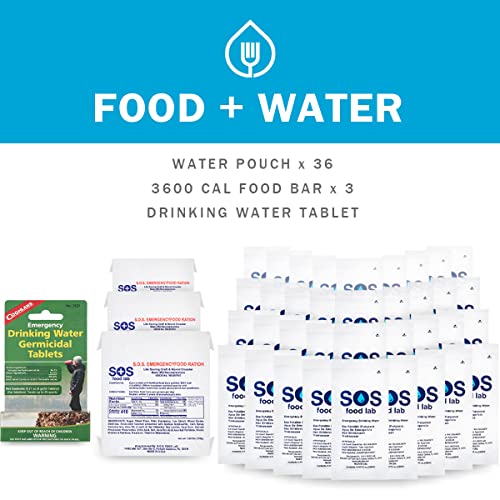 EVERLIT Complete 72 Hours Earthquake Bug Out Bag Emergency Survival Kit for Family. Be Prepared for Hurricanes, Floods, Tsunami, Other Disasters - Image 4