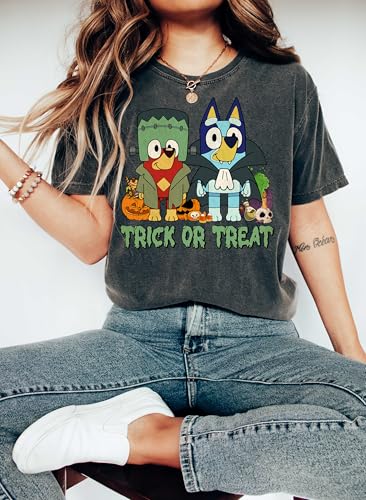 Generic Blue Dog Personalized Halloween Family Shirt thumb #2
