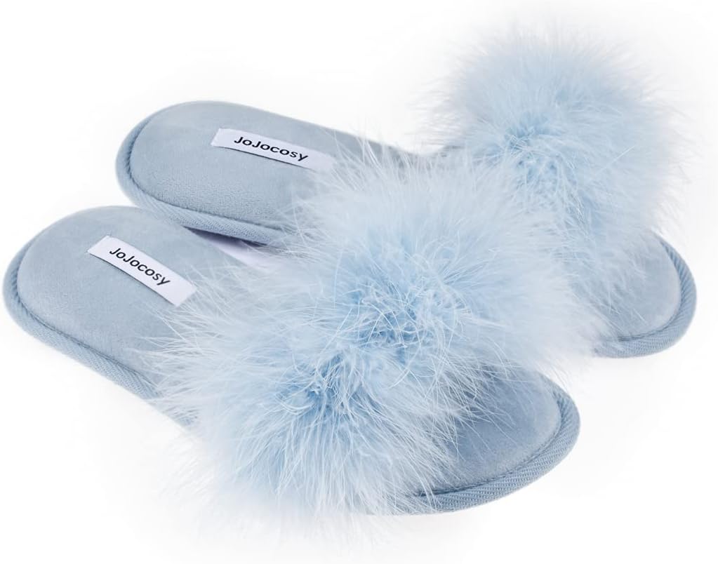Extreme Plush Lady’s Sexy Slip-on Comfortable Slippers Women’s Fluffy Indoor Open-toe Scuff - Image 2