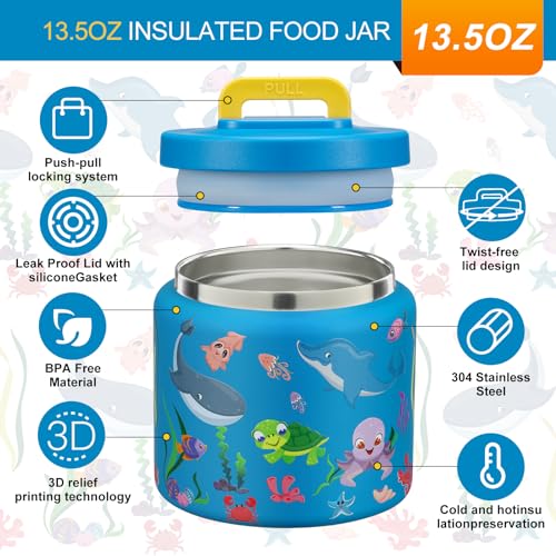 Listado de Frascos térmicos para comida disponible en línea. 11 Frascos térmicos para comida marca JXXM (2)