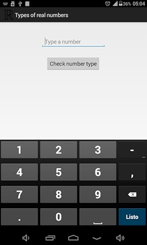 Types of real numbers