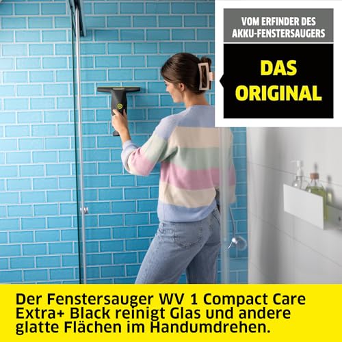 KÄRCHER Akku-Fenstersauger WV Compact Care Extra+ Black – Ansicht 2