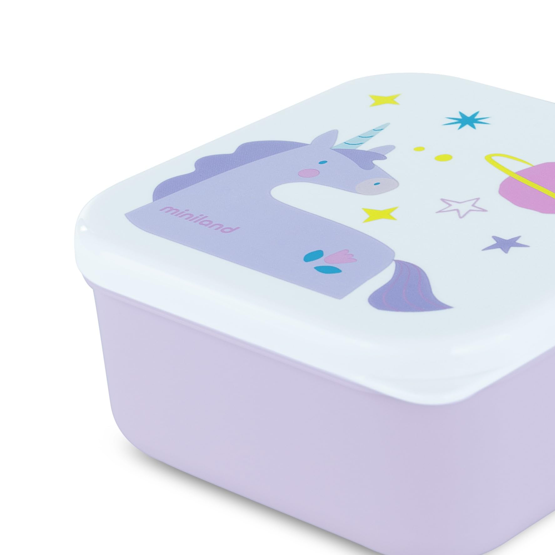 Miniland Set de 3 Boîtes à Déjeuner Enfant Empilables Lavables au Lave-Vaisselle Sans BPA