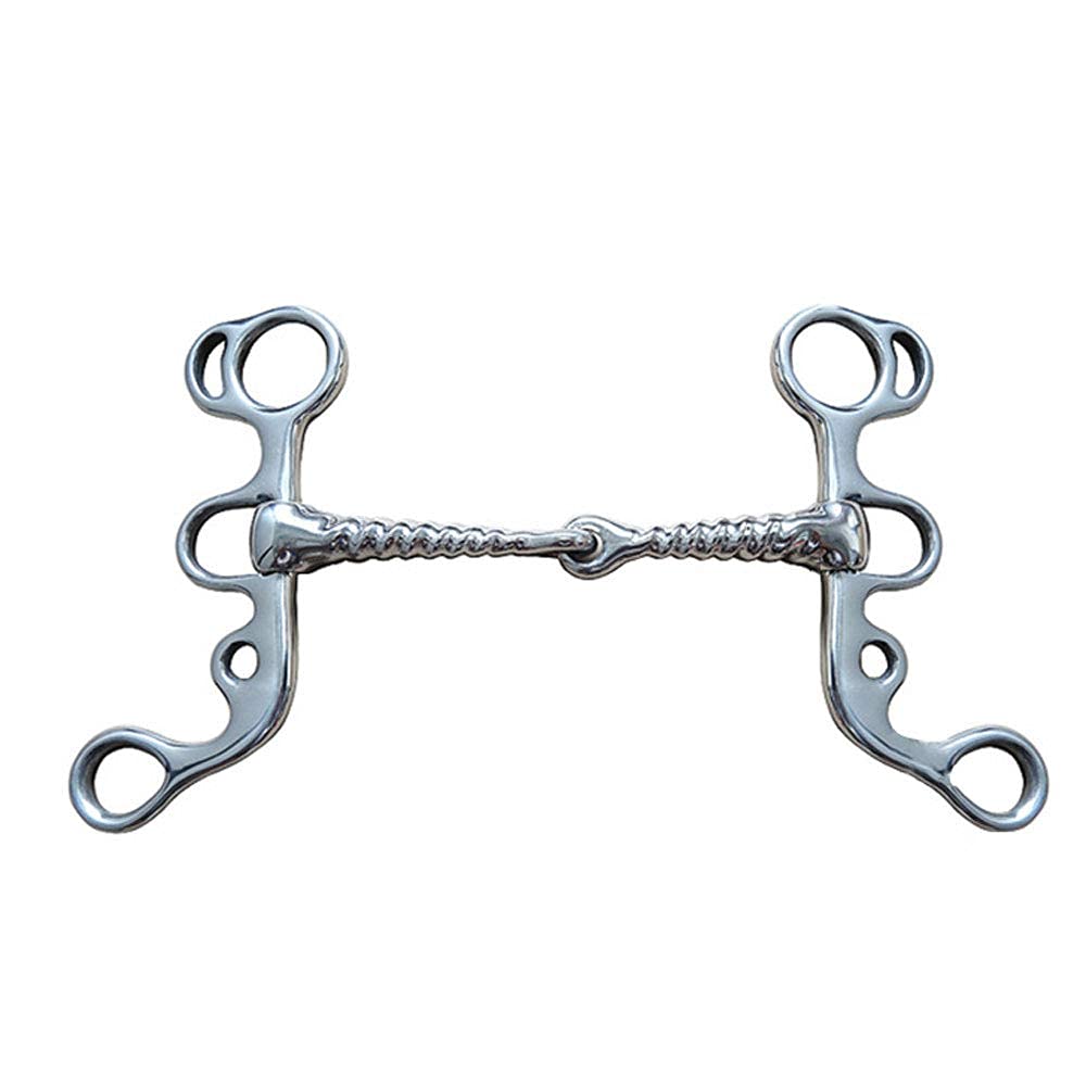 Mors à Filet Double Embouchure Inox Double Articulation - Horse Store
