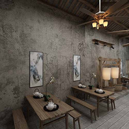 16"×354" Extra Thick Light Grey Concrete Wallpaper Peel And Stick 3D Faux Concrete Cement Contact Paper Diy Industrial Matte Textured Vinyl Wrap Removable Wall Sticker Bedroom Basement Garage #TOP4