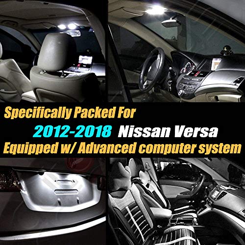 Kit LED Interior Canbus 10 piezas 6000K para Nissan Versa miniatura 2