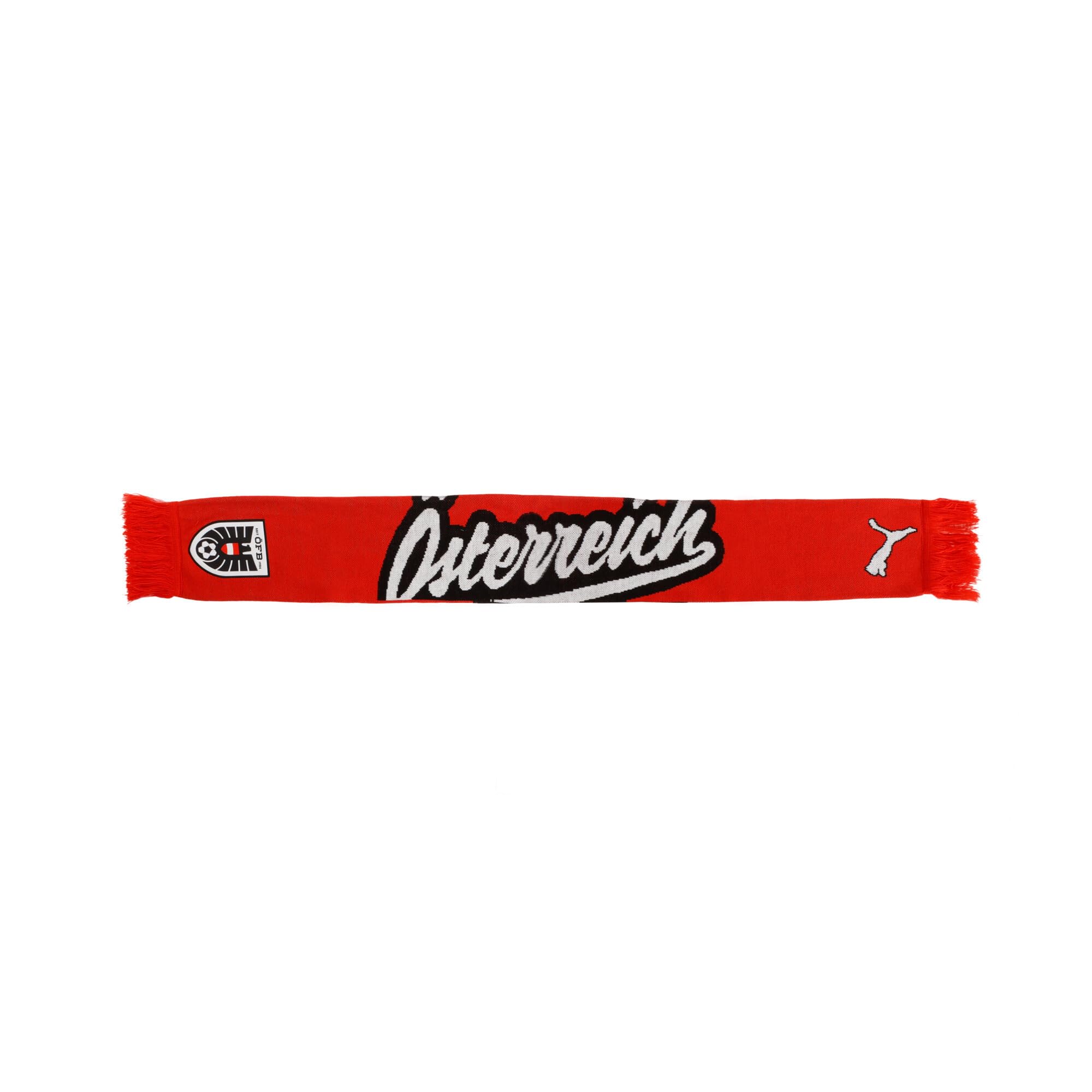 PUMA ÖFB Culture Scarf Scarves, Black-Burnt Red, OSFA