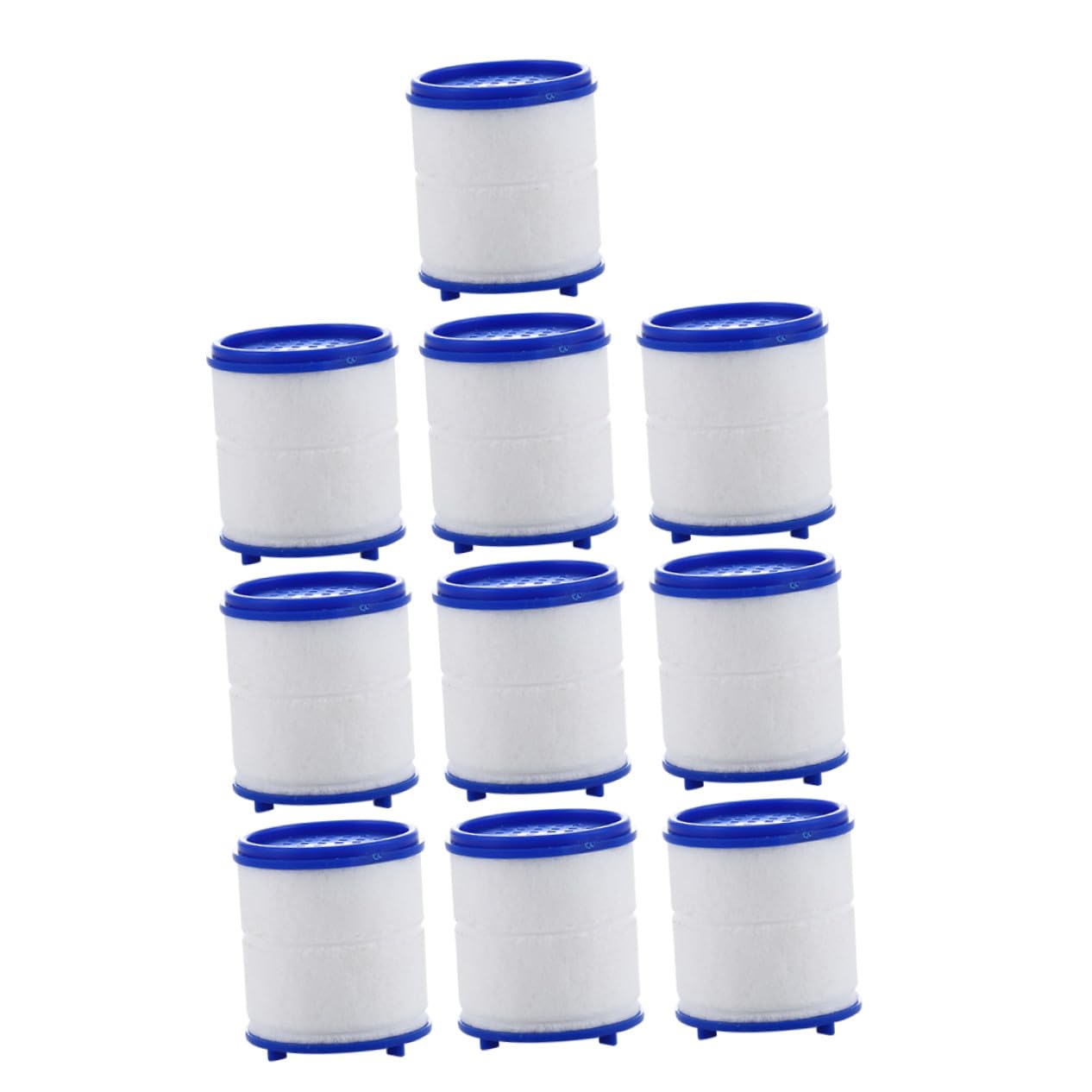 10 filtros de cabezal de ducha de alta presión, cartuchos suavizantes de agua de algodón PP para eliminación de polvo y sedimentos, actualización esencial del baño para un suministro de agua suave y