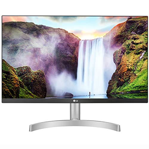 LG 60 cm/24 inches Full HD IPS 1920 x 1080 Pixels LCD Monitor, Inbuilt Speaker, HDMI x 2, VGA Port, 75 Hz Refresh Rate, AMD Freesync, 3 Side Borderless Slim Design – 24ML600S-W (White)