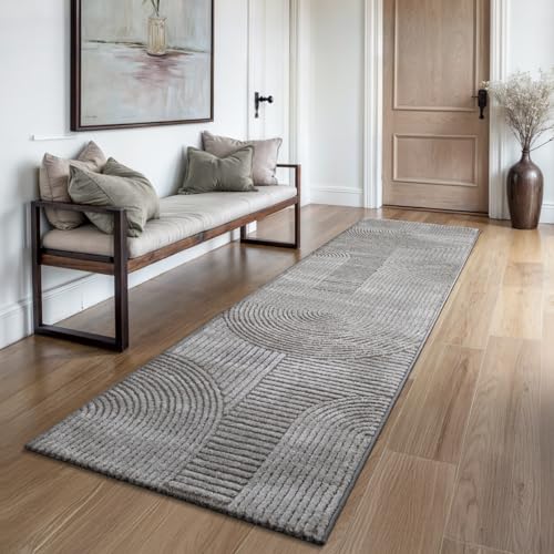 the carpet Everest - Moderner Kurzflor Teppich Hoch-Tief-Struktur, 3D-Effekt, weiche Oberfläche und hohe Flordichte… – Ansicht 1