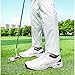 DHAEY Golf Shoes for Men Womens Lightweight Golf Footwears Comfort Golfers Shoes Fashion Spikless Walking Gym Sneskers (Color : White, Size : 10 Women/8.5 Men)