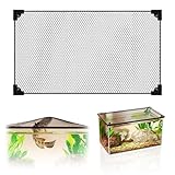 letuxaamz Couverture de Filet Anti-Saut pour Aquarium, en Maille Anti-Saut, Écran D'aquarium Couvercle Supérieur Filet Anti-évasion, Empêcher Poissons, Reptiles (80 X 40 CM)