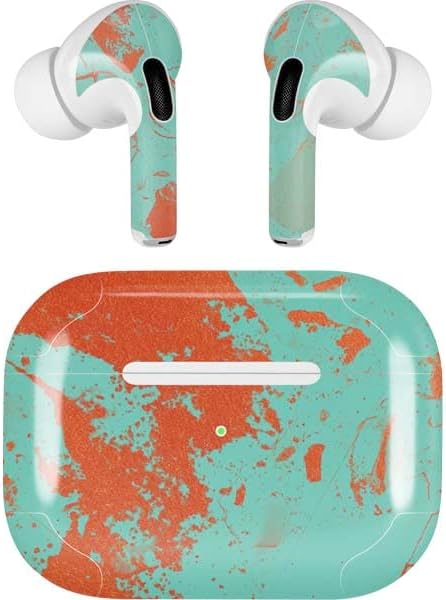Skinit Decal Audio Skin Compatible with Apple AirPods Pro - Graphite Turquoise Design