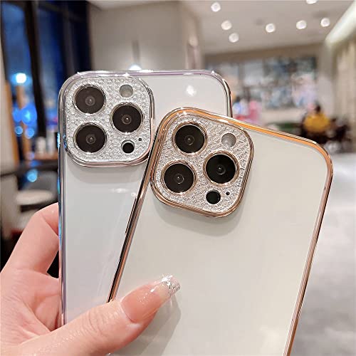 Couverture souple silicone antichoc transparente avec strass iPhone