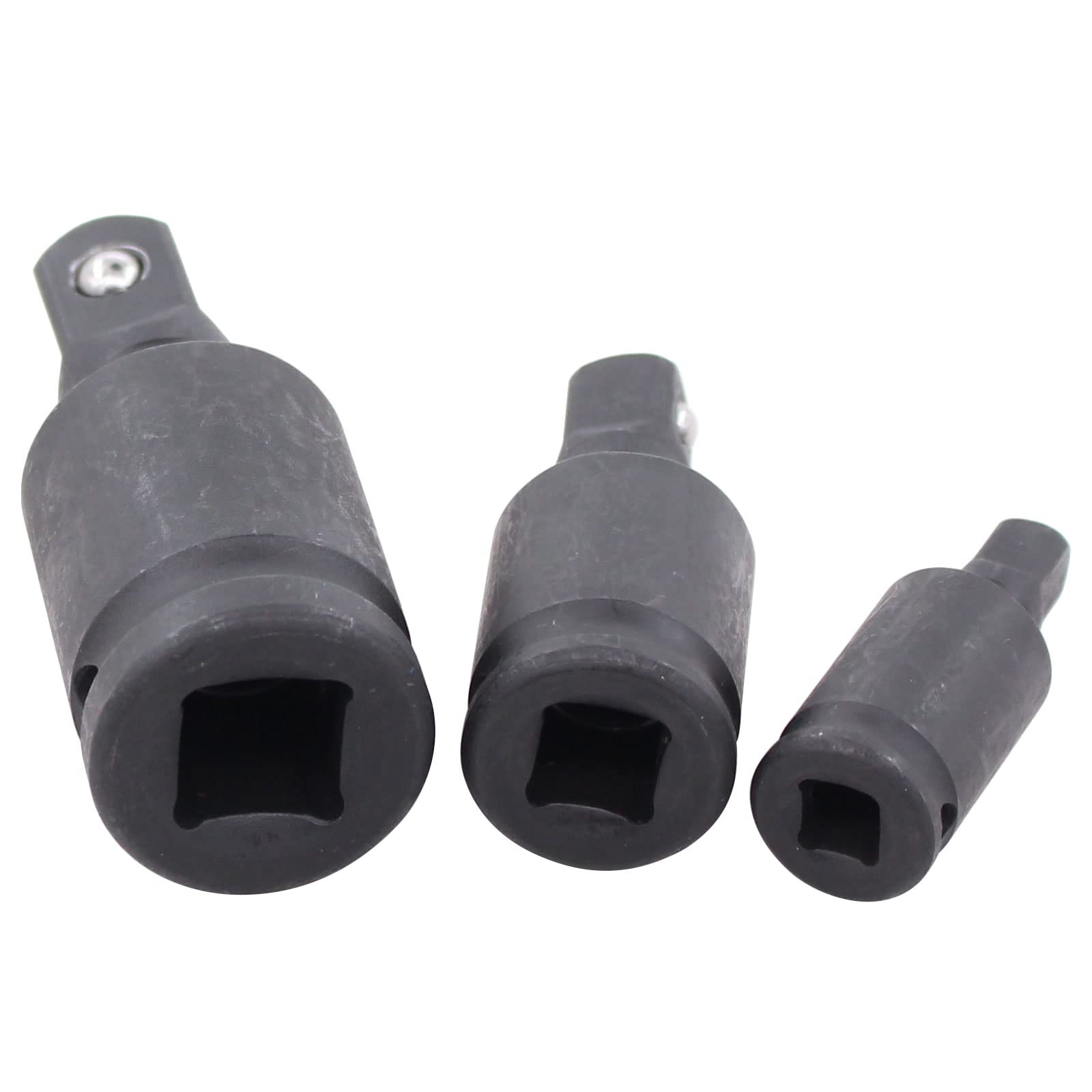 Doo Engy Kraft Kugelgelenk 1/2 1/4 3/8 Gelenksatz Gelenk Adapter Schlagschrauber Kardangelenk Nuss für Hand- und Schlagschrauberbetrieb mit Aufnahme für Arretierstift und Gummiring
