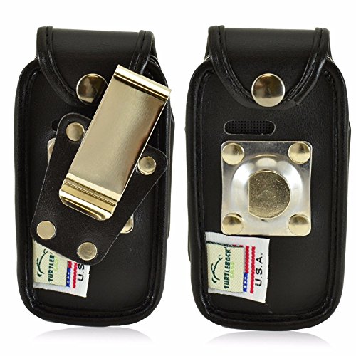 Turtleback Belt Clip Holster Fitted Case Fits Alcatel Onetouch Retro Flip Phone, Black Leather, Made In Usa #TOP2