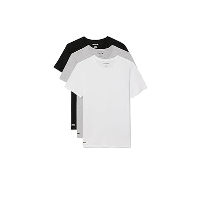 Lacoste 100% Cotton Slim Fit Crew neck T shirt 3 pack Men