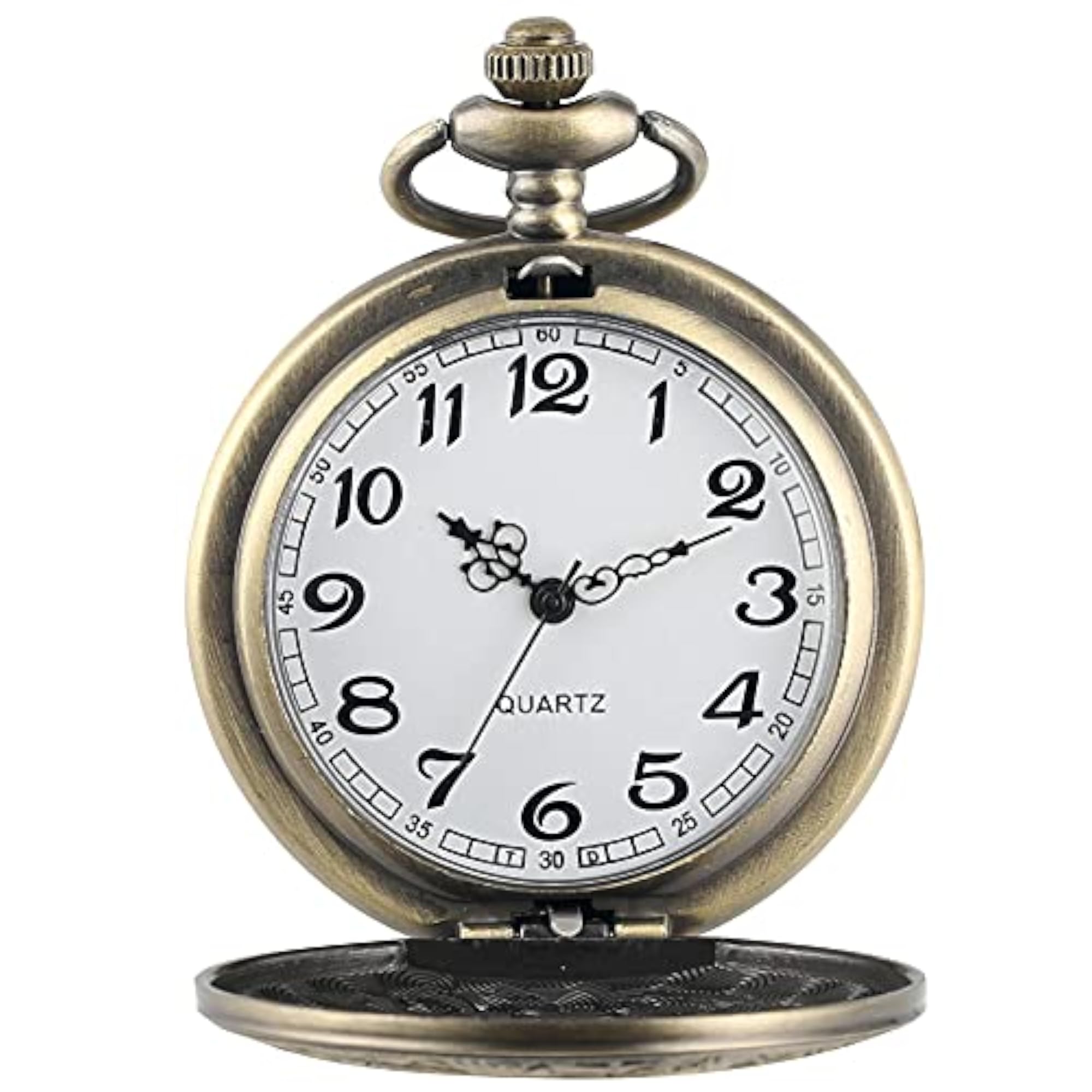 Pocket Watch Pendant with Chain for Husband, Unique Gift