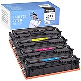 myCartridge SUPRINT Compatible Toner Cartridge Replacement for HP 201X 201A CF400X use with Color...