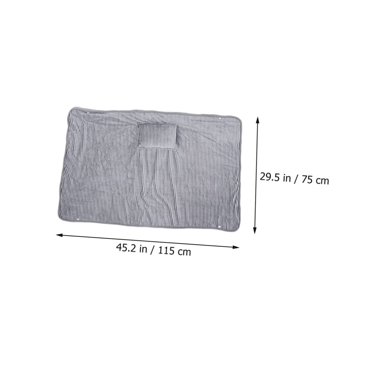 OUNONA Heated Weighted Blanket Full Heated Blanket Battery-Powered White for Cold Weather