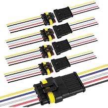 G 5 Pin Way Electrical Wire Connector Male Female Plug Socket Quick Disconnect Waterproof Plug Play for Car Truck Motorcycle Marine Boat