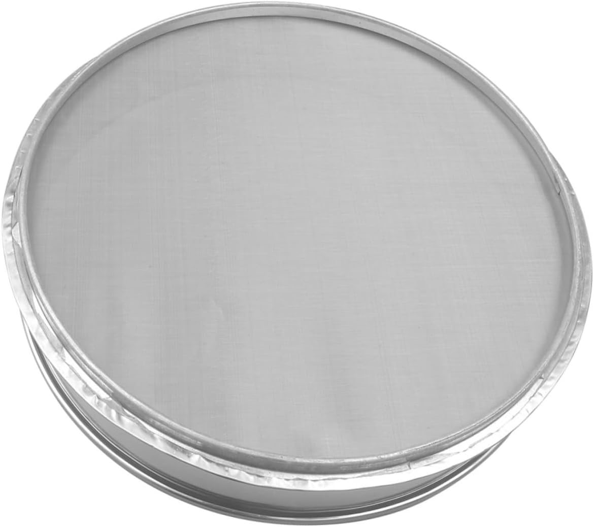 35cm Stainless Steel Fine-Mesh Sifter Kitchen Sieve for Baking and Cooking Heavy-Duty Flour Sifter for Home Baking and Garden Use