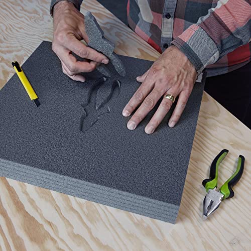 Inlay pour tiroir de rack 2U en mousse découpable grise Adam Hall - 5