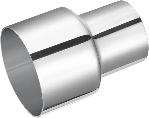 EVIL ENERGY Adaptador de escape reductor ID 2 pulgadas a OD 3 pulgadas, conector de tubería 304 acoplador de escape de acero inoxidable 2 pulgadas