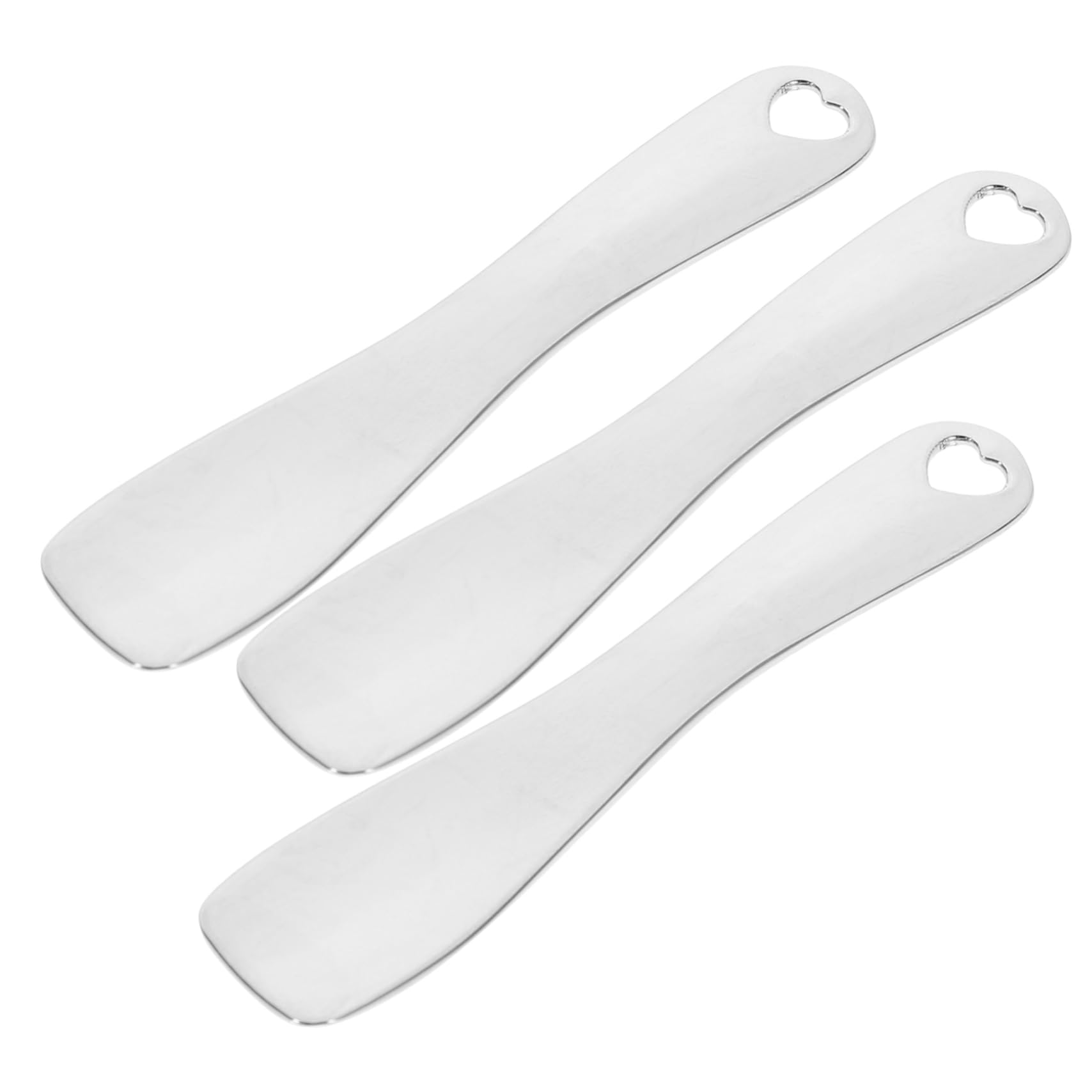 HONMEET 3pcs Zinc Alloy Eye Cream Spoon for Eye Fatigue Relief Skincare Treatments Cream Makeup Spatula Tool