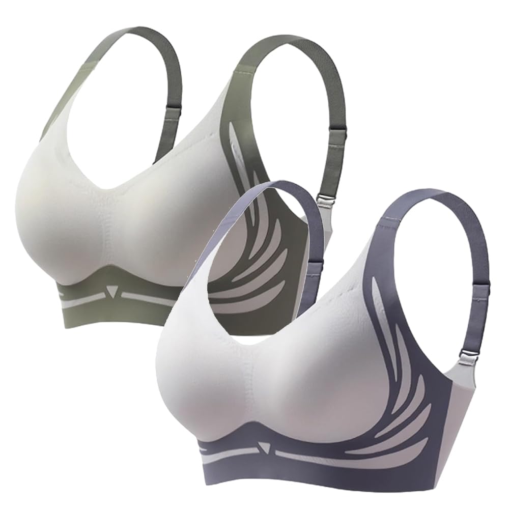 LovejdrsieyCaralush Bra, Super Gather Bra Wireless Push-Up Bra, Wmstylist Lushfitting Powerful Push-Up Seamless Bra