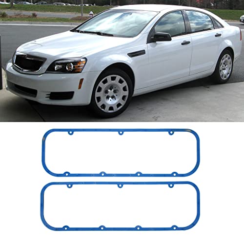 Image of Steel Valve Cover Gasket, 2 PSC Engine Valve Cover Gasket Rubber Leak Valve Cover Gasket Steel Wearproof Reusable Valve Cover Gasket for Big Block 396 427 454 502
