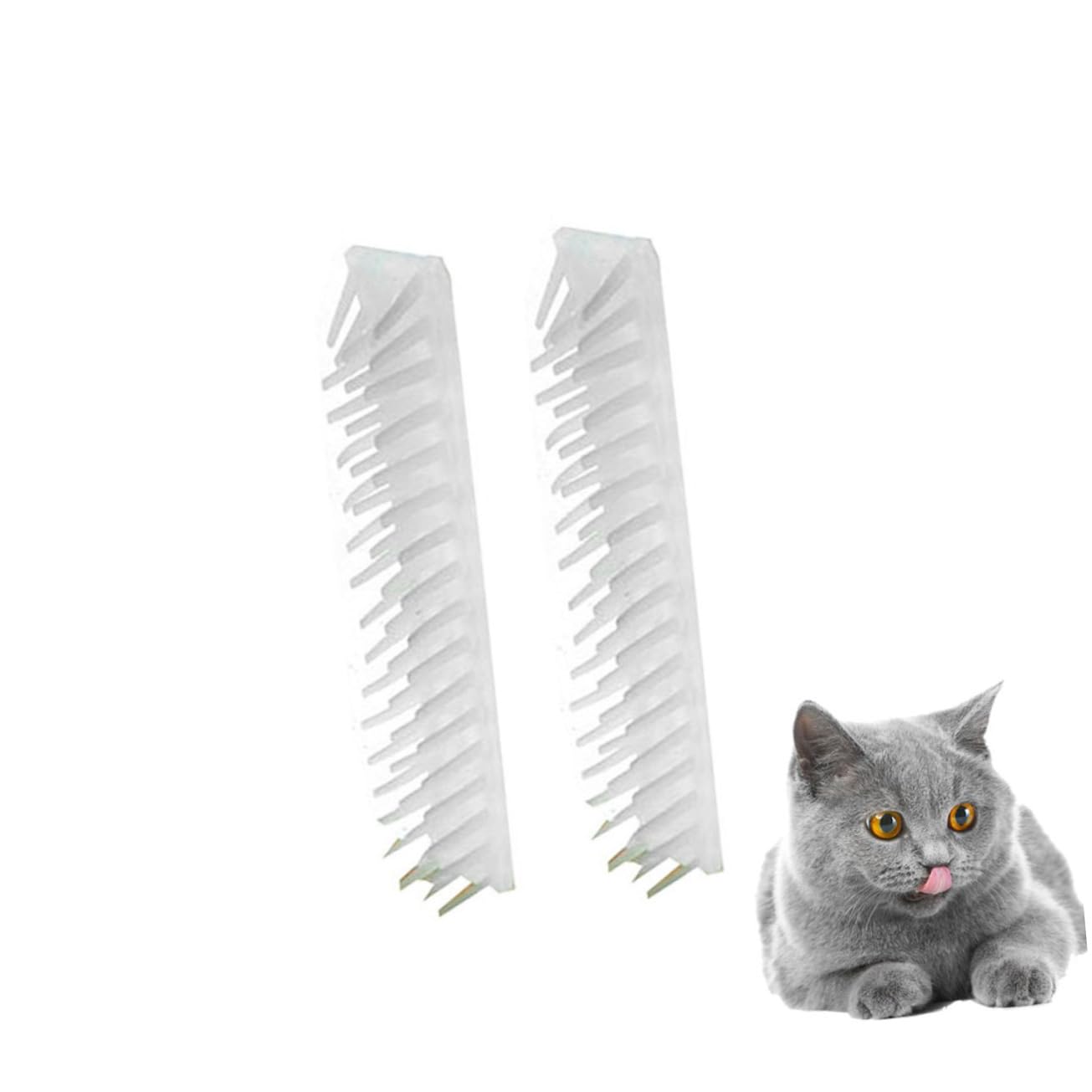 DOITOOL 12pezzi Pettini Massaggianti Per Gatti Spazzola Rimuovi Pelo Angolare Per Animali Domestici Comoda e Facile Da Pulire Per Rimozione Dei Pelucchi e Massaggio Cat Self Care