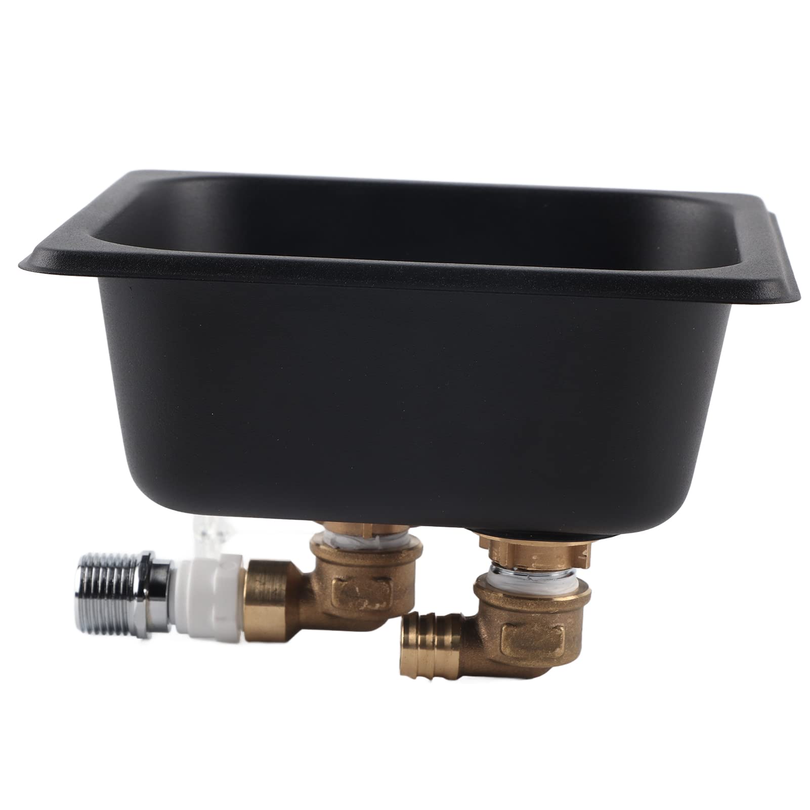 Grifo Enjuagador de Vidrio Mate, Lavavasos Enjuagador de Tazas de Tazas Automático de Acero Inoxidable Negro Limpiador de Lavadoras para Hotel Bar Café Tienda de Té