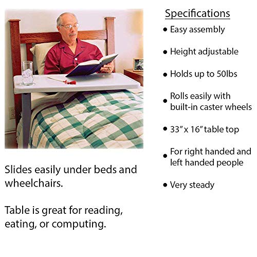 Carex FGP56700 0000 Overbed Table And Hospital Bed Table thumb #7