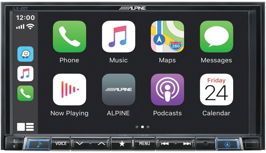 Alpine iLX-207 7-Inch Mech-Less Audio/Video Receiver