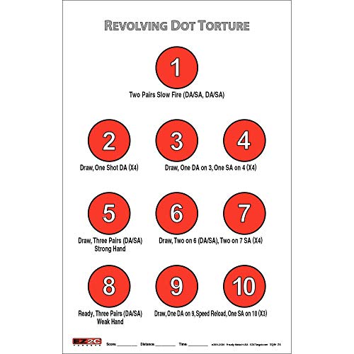 EZ2C Dot Torture Drill Target Games 11"x17" Paper Targets for