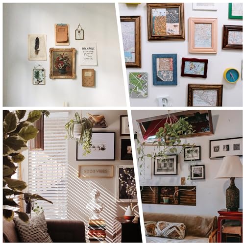 Image of 240Pcs Sawtooth Picture Hangers Metal Central Pressure Groove Black and Gold Zigzag Frame Hanger with Screws for Hanging Heavy Picture Canvas Paintings Photos Frame Board Clock Artwork Clipboard