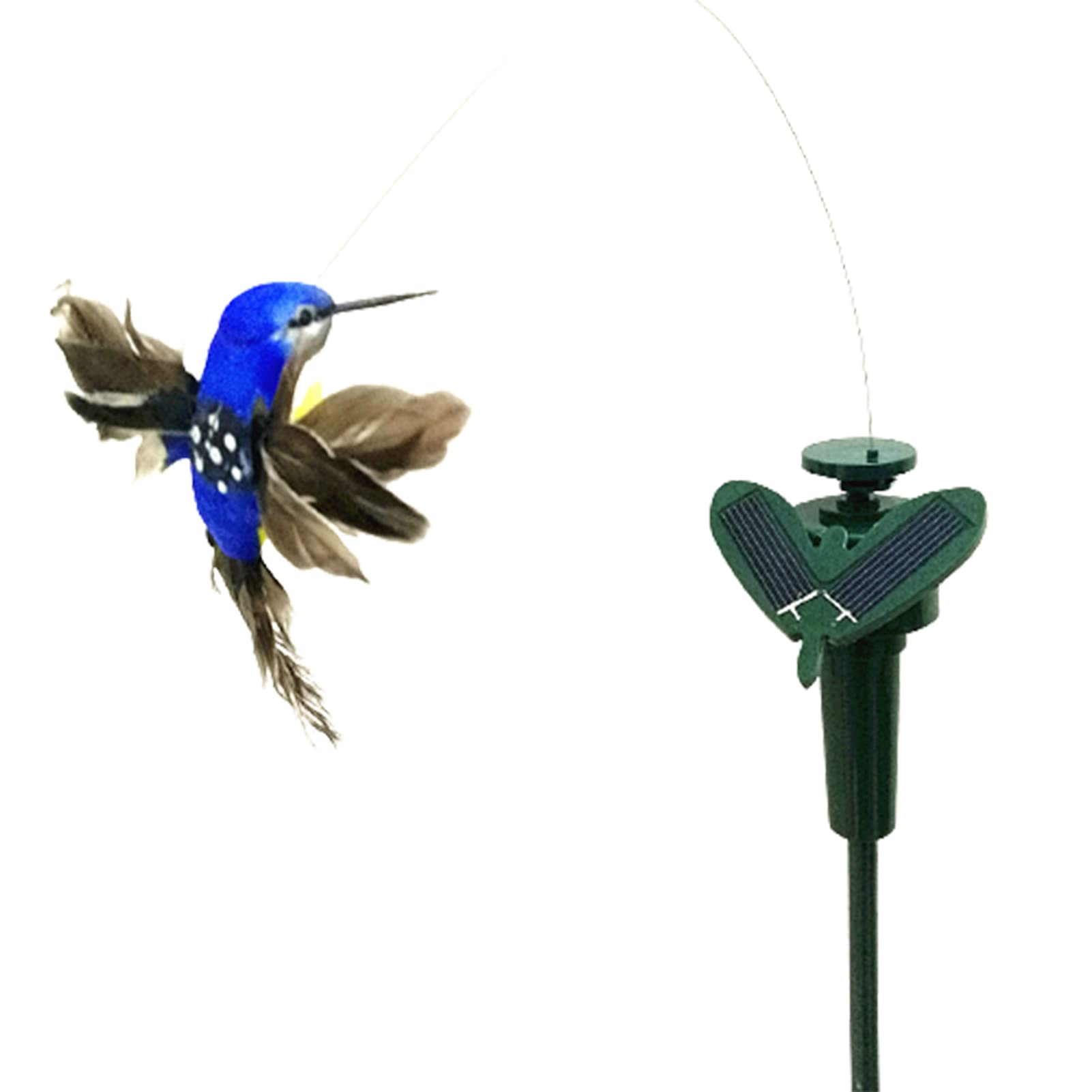 Syfinee Solar Powered Dancing Fluttering Butterflies Flying Hummingbird Garden Plants Flowers Stake Yard Lawn Decor