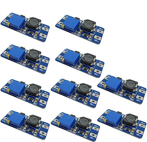 Aihasd 5PCS 2A 28V MAX DC-DC Step Up módulo de alimentación Power Booster para Arduino Cover