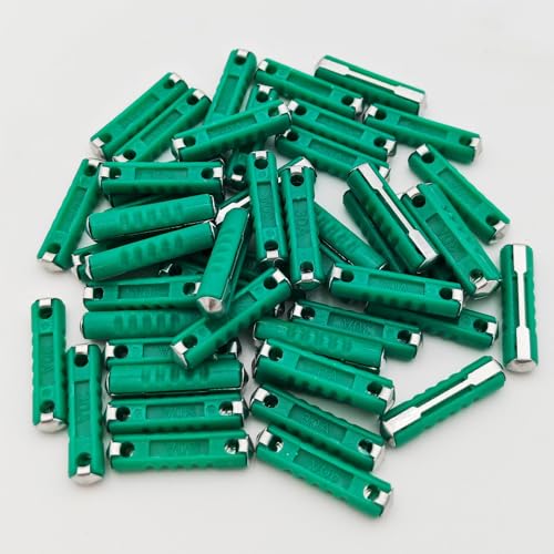 Gebildet 50 Piezas 30 A Fusible Torpedo para Coche Fusibles Torpedo Surtido de Fusibles Torpedo Fusibles para Coches Antiguos para vehículos Europeos