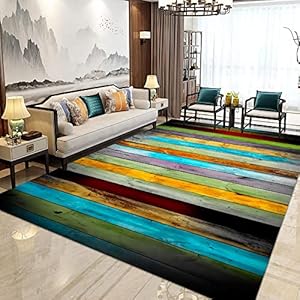 Tapijt vloerkleed voor slaapkamer baby kruiptapijt Blauw geel grijs modern geometrische schilderstijl woonkamer tapijt machinewasbare vloerkleden voor woonkamer 80x160cm