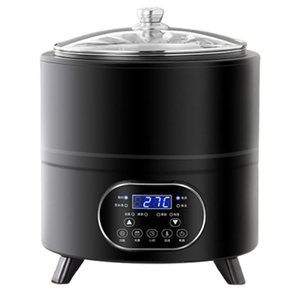 Commercial Yogurt Maker with 360° Constant Fermentation Black-12L