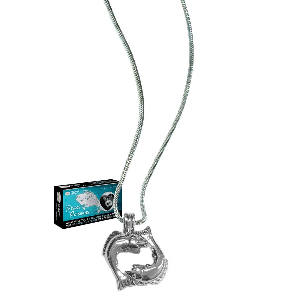 Precious Pearl 12 Zodiacs Pendant Necklace, Pearl in Oyster Kit, Discover A Surprise Fresh Water Pearl In A Clam