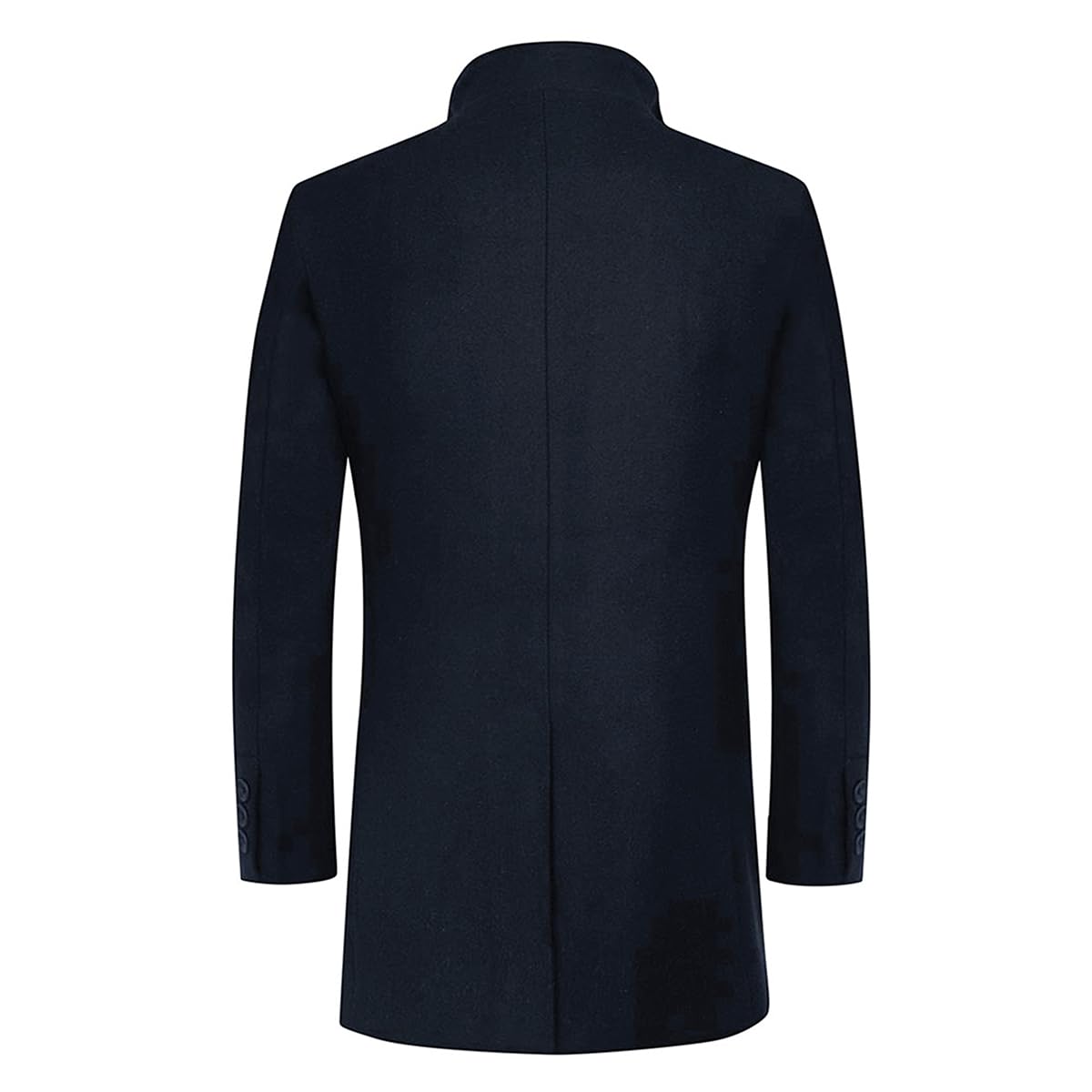 Allthemen Trench da Uomo Colletto alla Coreana Cappotto di Casual Lana Coat Lungo Invernale Cappotto Monopetto