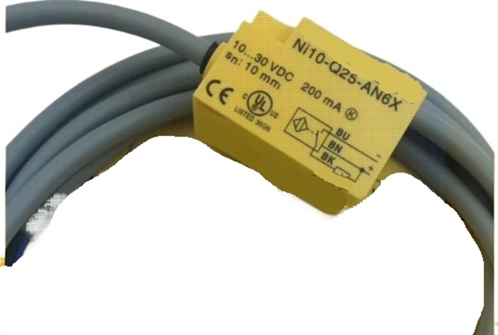 QAZXSEMUI 1pc Ni10-Q25-AN6X Ni10-Q25-AP6X Ni10-Q25-RN6X Ni10-Q25-RP6X Ni10-Q25-AD4X Inductive Proximity Switch Sensor(Ni10-q25-an6x)